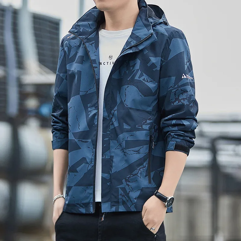 Windproof Jacket Softshell - เสื้อแจ็คเก็ตเดินป่าฤดูใบไม้ร่วงปี 2026 สำหรับผู้ชาย เสื้อแจ็คเก็ตกันลมแบบ Soft shell