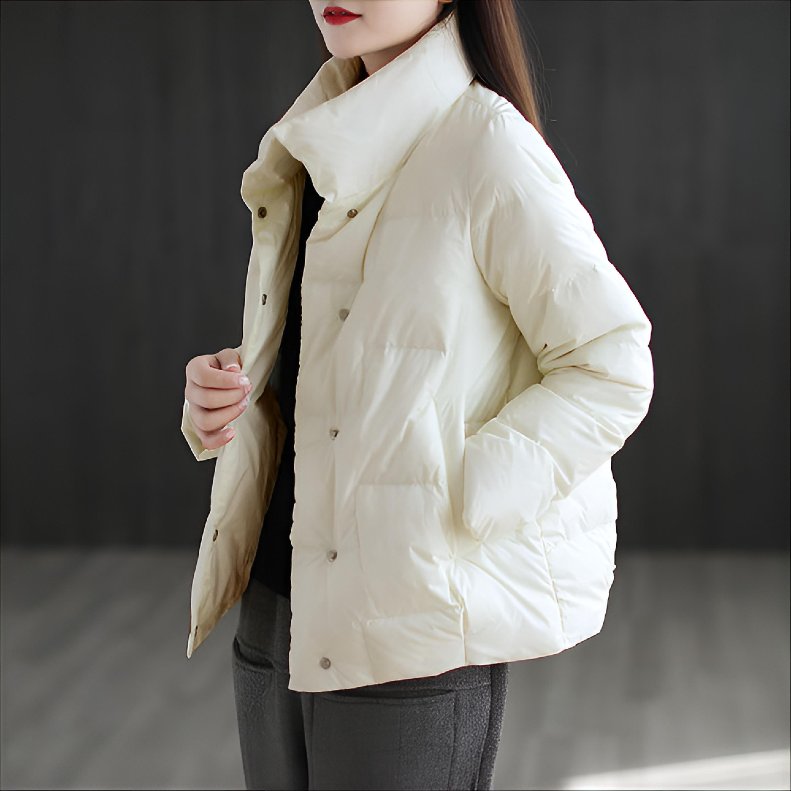 Winter Clothing Essentials For Women - เสื้อพาร์กาพัฟเฟอร์สำหรับผู้หญิง เสื้อผ้าสตรี สไตล์ทันสมัย เรียบง่าย ธรรมชาติ ทรงเข้ารูป