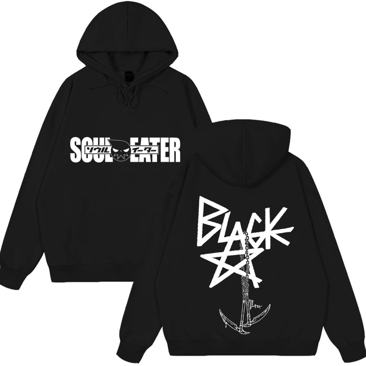 Winter Clothing Logos - เสื้อฮู้ดลายโลโก้ Soul Eater จากอนิเมะญี่ปุ่น ตลกๆ สำหรับผู้ชายและผู้หญิง