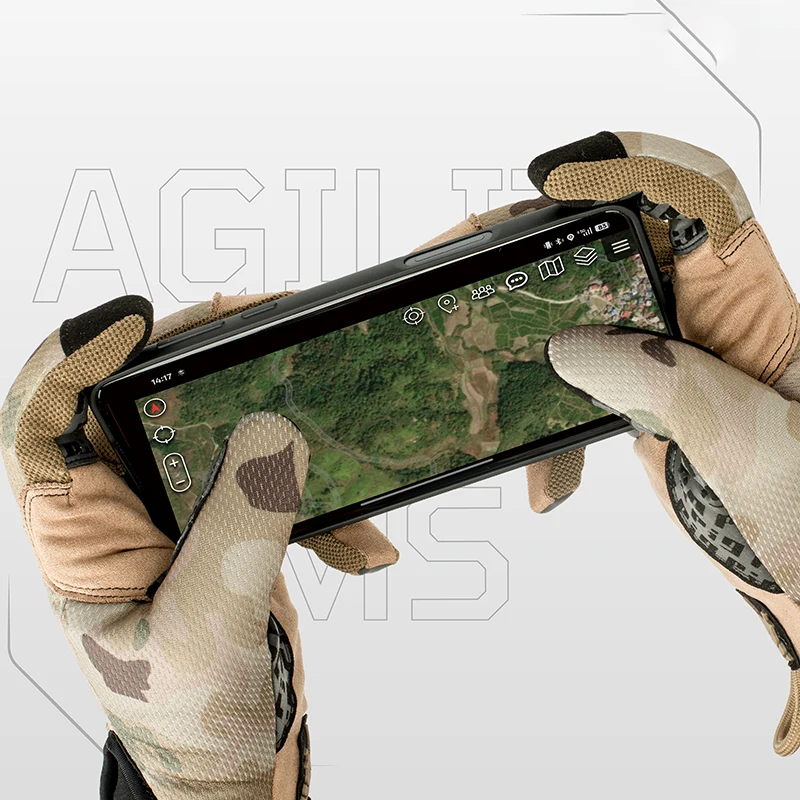 Knit Glove Touch Screen - ถุงมือยุทธวิธีน้ำหนักเบาสไตล์ FDT สำหรับการตั้งแคมป์กลางแจ้งและปั่นจักรยาน - ระบายอากาศได้ดี รองรับหน้าจอสัมผัส