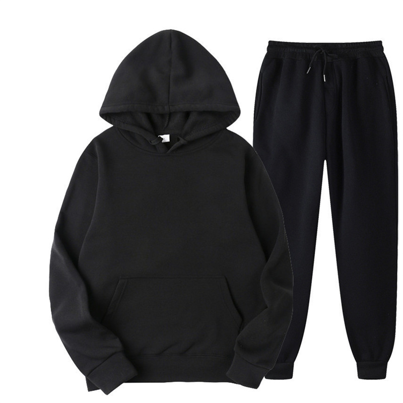 Winter Clothing Pants - เสื้อฮู้ดผู้ชาย 2 ชิ้น เสื้อฮู้ด+กางเกง ชุดวอร์มผู้ชาย ชุดกีฬา