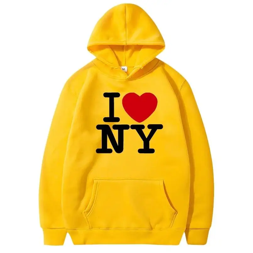 I Love New York พิมพ์ Hoodies  - Winter Clothing New York บทวิจารณ์และราคา