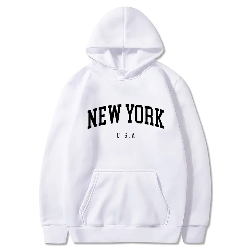 เสื้อฮู้ดดี้แฟชั่นพิมพ์ลายตัวอ - Winter Clothing New York บทวิจารณ์และราคา