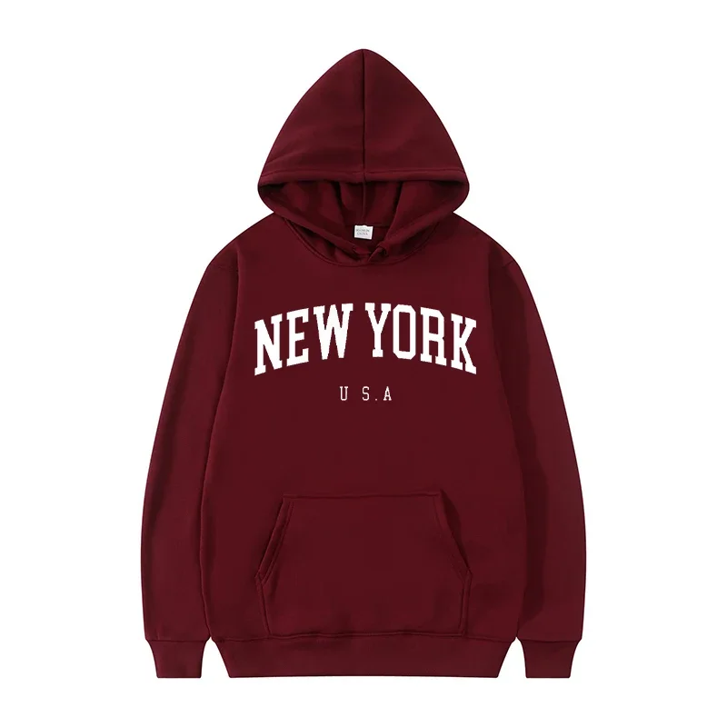 เสื้อฮู้ดดี้แฟชั่นพิมพ์ลายตัวอ - Winter Clothing New York บทวิจารณ์และราคา
