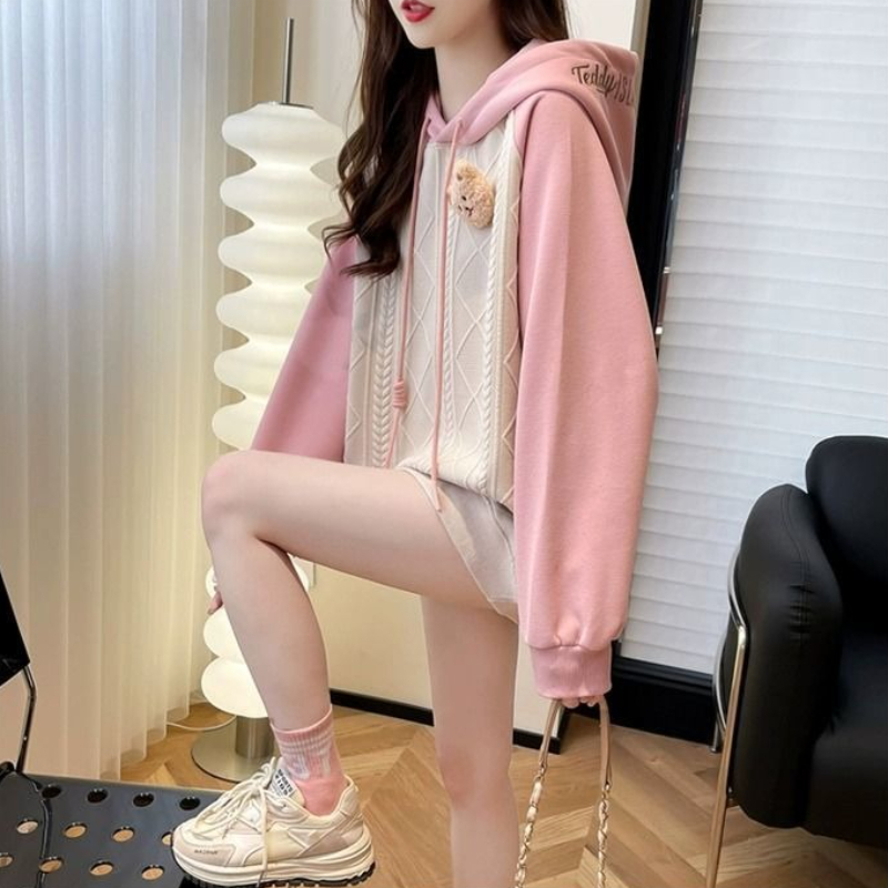 เสื้อฮู้ดดี้ผู้หญิงสีชมพู น่าร - Winter Clothing Essentials For Women บทวิจารณ์และราคา