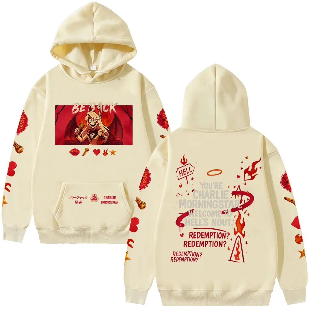 เสื้อฮิปฮอปโอเวอร์ไซส์ Hazbin  - Winter Clothing Ideas For Women บทวิจารณ์และราคา