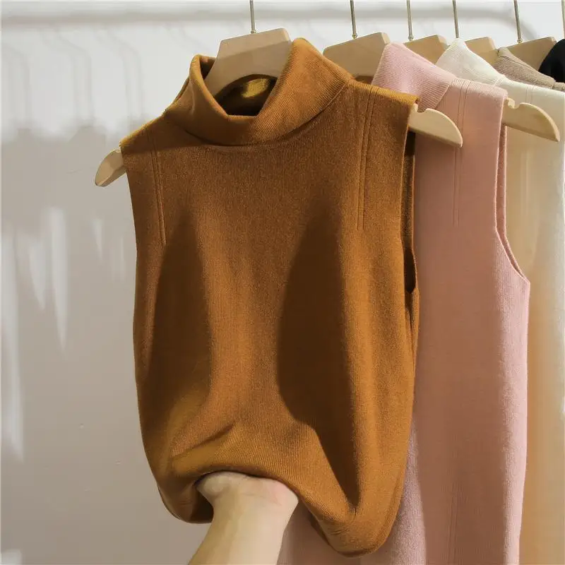 เสื้อไหมพรมคอเต่าแขนกุดทรงเข้า - Winter Clothing Essentials For Women บทวิจารณ์และราคา