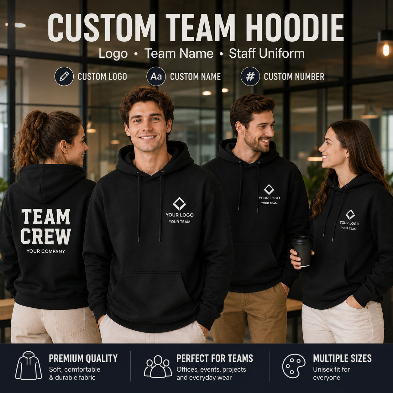 เสื้อฮู้ดดี้บริษัท โลโก้สั่งทำ - Winter Clothing Companies บทวิจารณ์และราคา