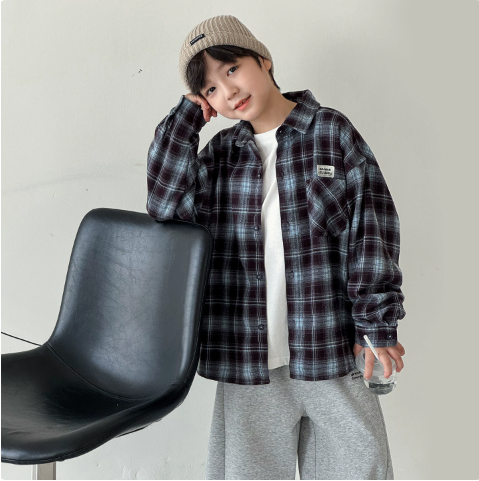 เสื้อเชิ้ตเด็กผู้ชาย ฤดูใบไม้ร - Winter Clothing Label บทวิจารณ์และราคา