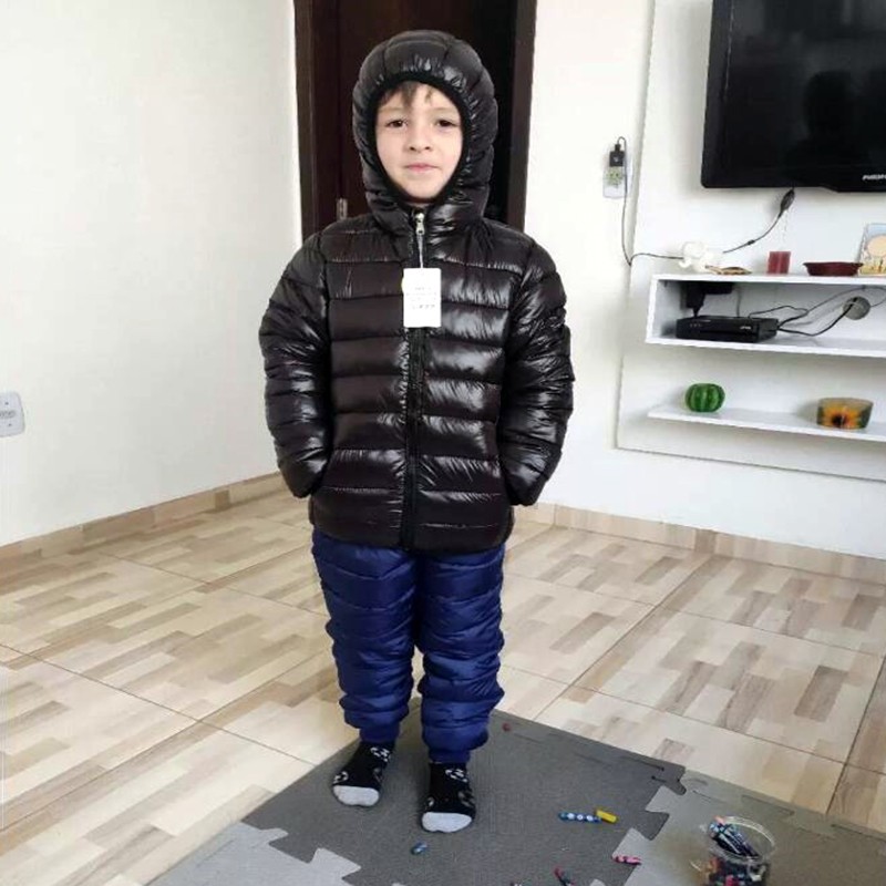 แจ็กเก็ตขนเป็ดน้ำหนักเบามีฮู้ด - Winter Clothing For Kids บทวิจารณ์และราคา