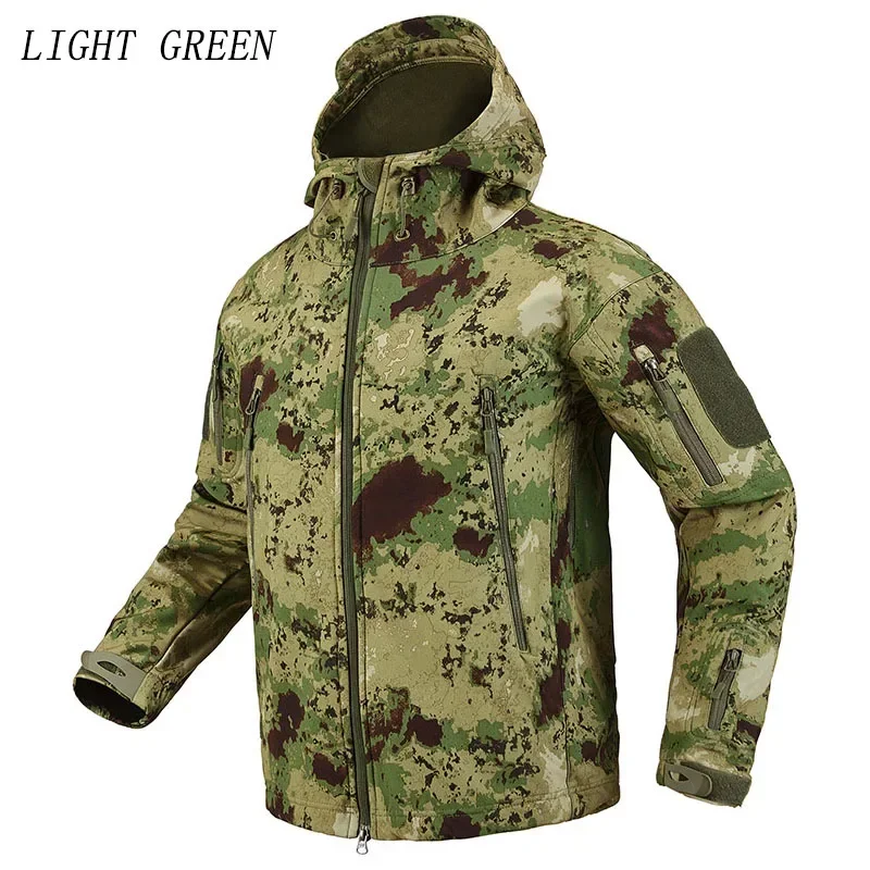 เสื้อแจ็คเก็ตผู้ชาย M-5XL กางเ - Windproof Jacket Softshell บทวิจารณ์และราคา