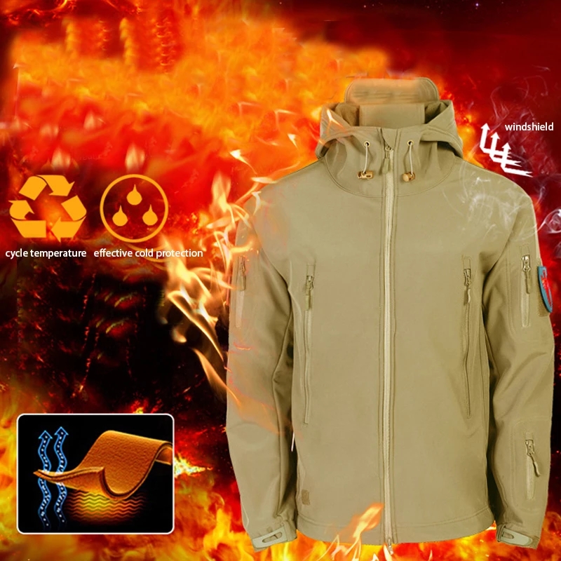 เสื้อแจ็คเก็ตยุทธวิธีแบบนิ่มลา - Windproof Jacket Softshell บทวิจารณ์และราคา