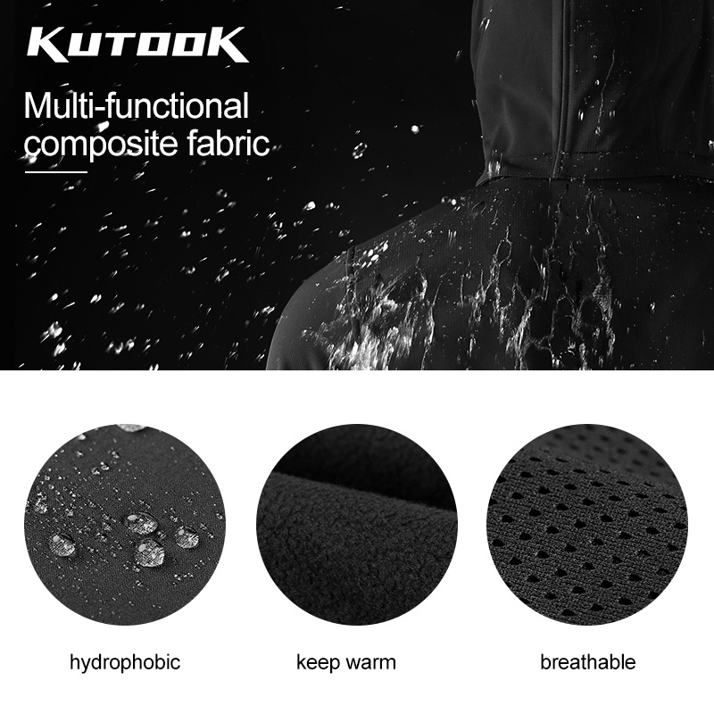 KUTOOK เสื้อแจ็คเก็ตผ้าขนแกะสำ - Windproof Jacket Softshell บทวิจารณ์และราคา