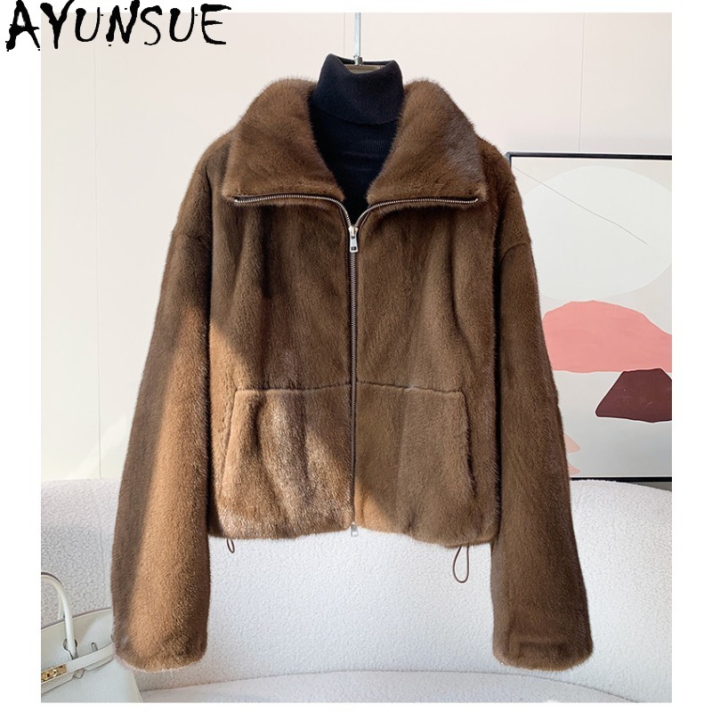 เสื้อโค้ทขนมิงค์ทั้งตัวสีม่วงแ - Winter Clothing Label บทวิจารณ์และราคา