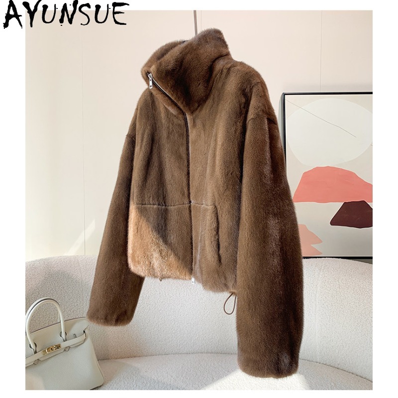 เสื้อโค้ทขนมิงค์ทั้งตัวสีม่วงแ - Winter Clothing Label บทวิจารณ์และราคา