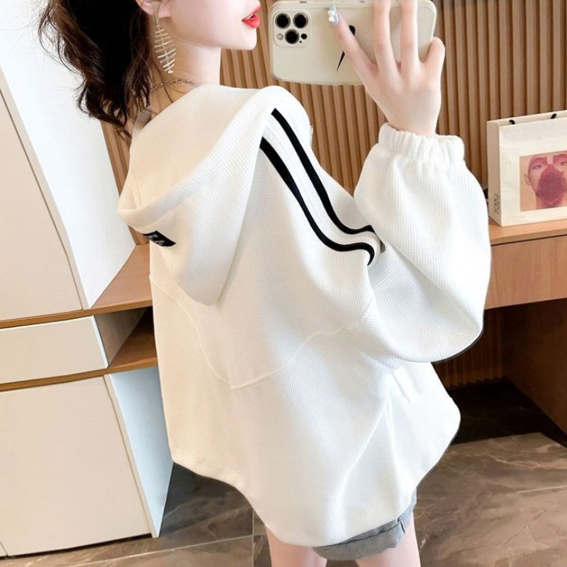 เสื้อฮู้ดผู้หญิงแบบมีซิป สีตัด - Winter Clothing Essentials For Women บทวิจารณ์และราคา