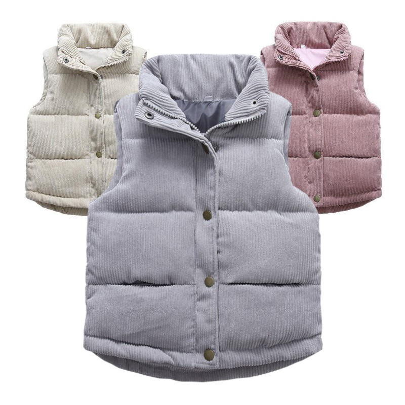 เสื้อกั๊กผ้าลูกฟูกสำหรับเด็กเด - Winter Clothing For Kids บทวิจารณ์และราคา