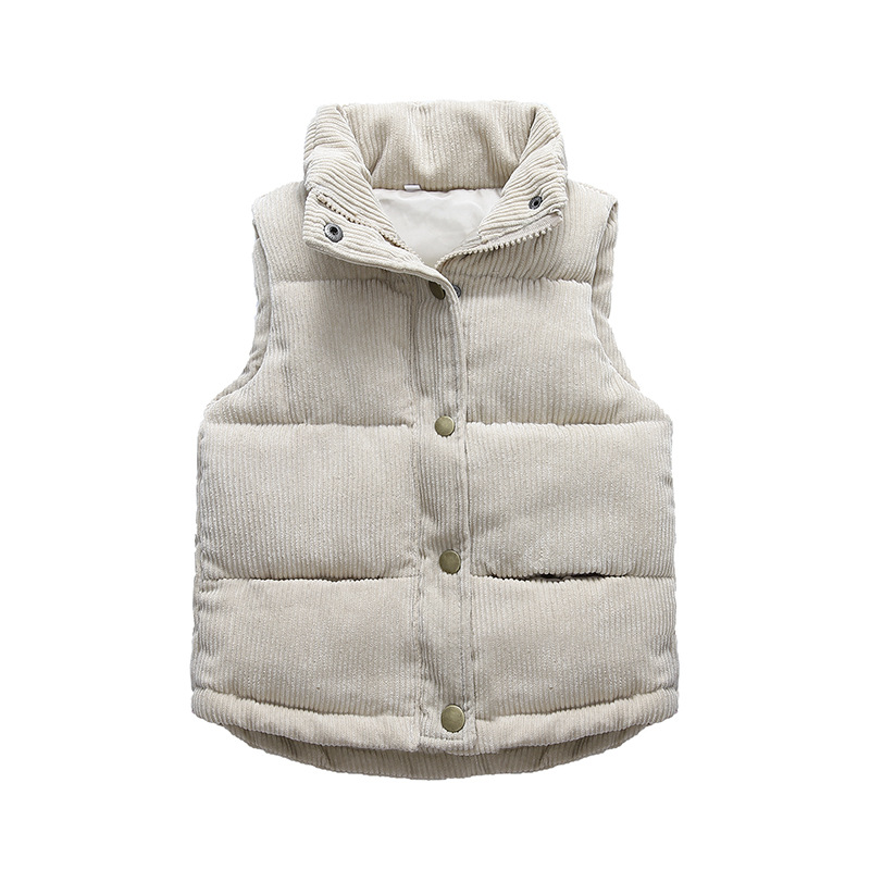 เสื้อกั๊กผ้าลูกฟูกสำหรับเด็กเด - Winter Clothing For Kids บทวิจารณ์และราคา