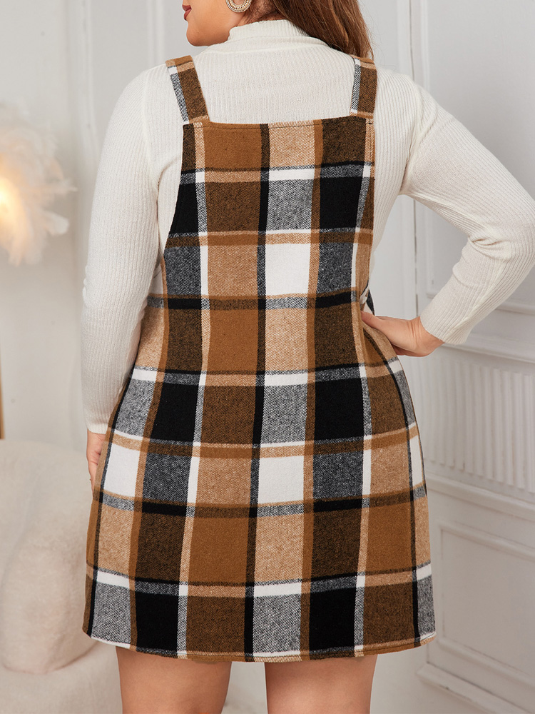 GIBSIE PLUSขนาดลายสก๊อตชุดผู้ห - Winter Clothing For Plus Size Women บทวิจารณ์และราคา