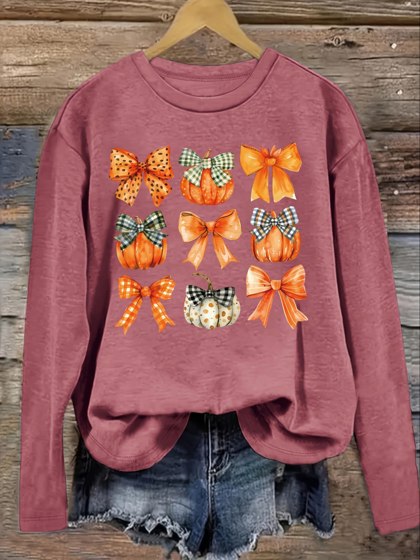 เสื้อยืดแขนยาวคอกลมลำลองสำหรับ - Winter Clothing บทวิจารณ์และราคา