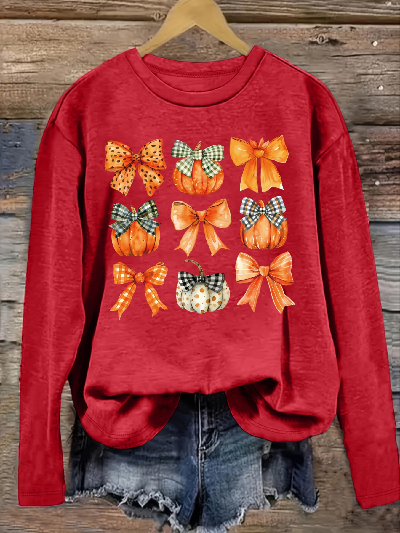 เสื้อยืดแขนยาวคอกลมลำลองสำหรับ - Winter Clothing บทวิจารณ์และราคา