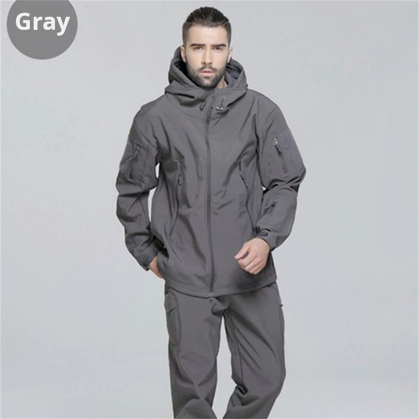 ชุดยุทธวิธีลายพรางสำหรับผู้ชาย - Windproof Jacket Softshell บทวิจารณ์และราคา
