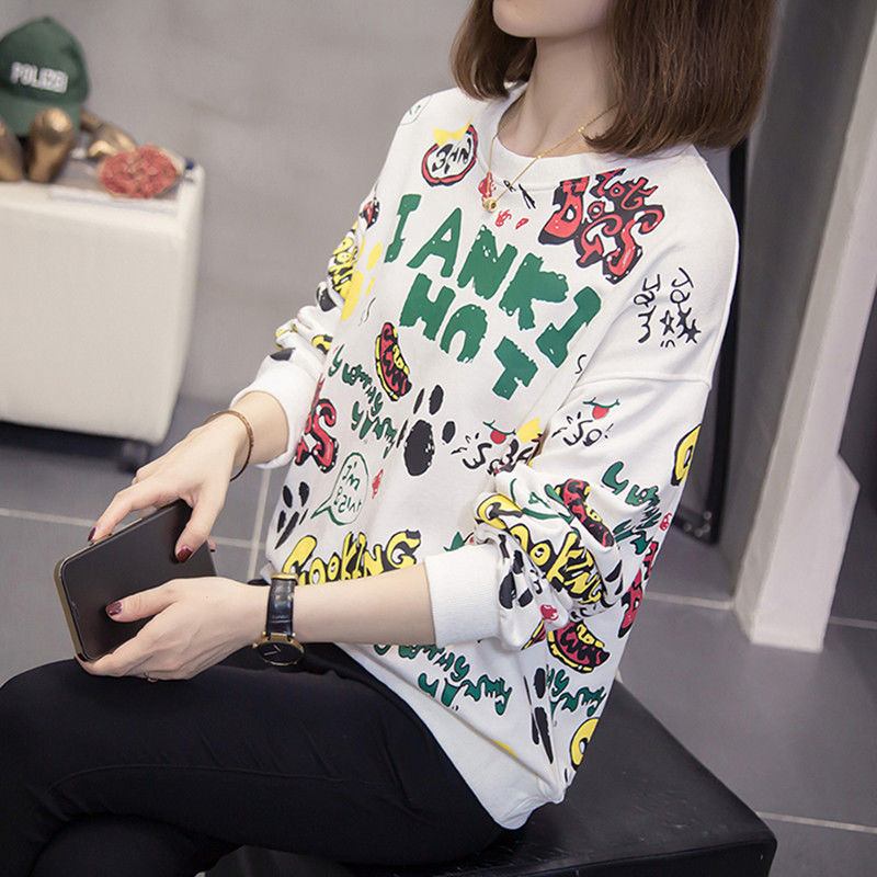 เสื้อสเวตเชิ้ตลายพิมพ์ลำลองสำห - Winter Clothing Essentials For Women บทวิจารณ์และราคา