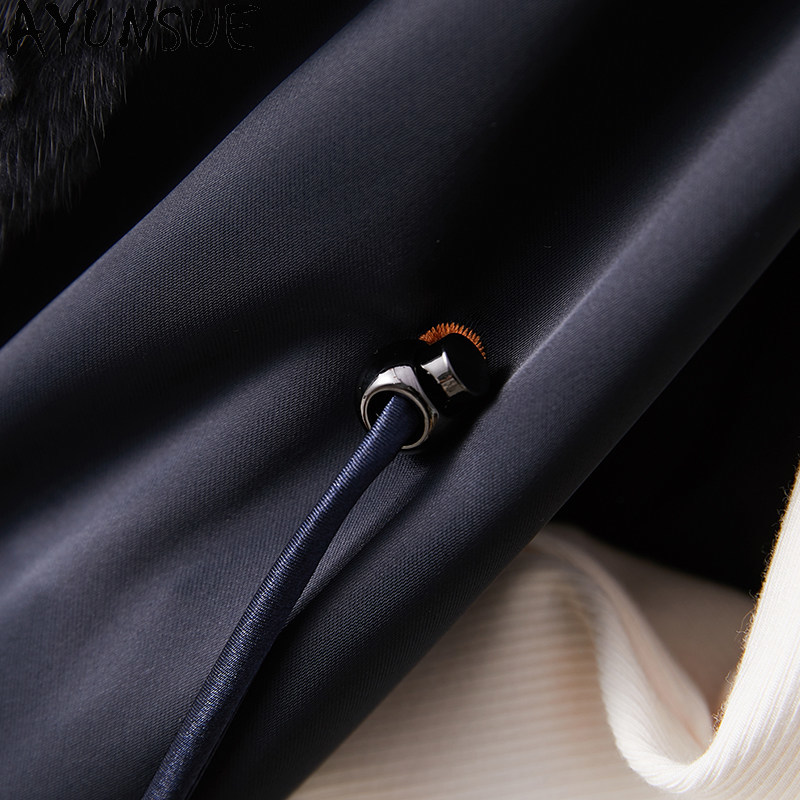 AYUSNUE เสื้อโค้ทขนมิงค์แท้สำห - Winter Clothing Label บทวิจารณ์และราคา