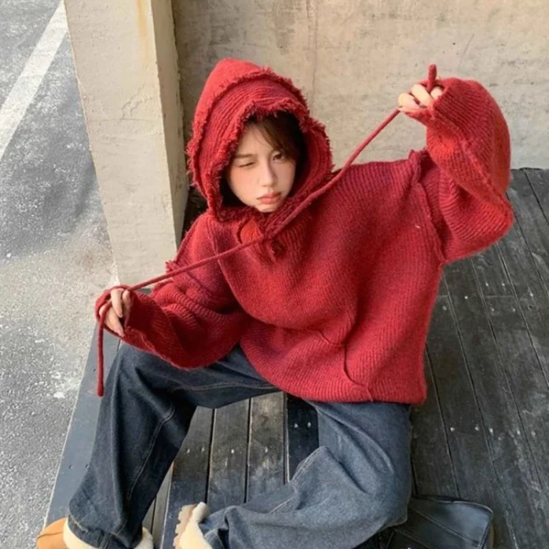 เสื้อฮู้ดหนาสีแดงเย็นสไตล์เกาห - Winter Clothing Essentials For Women บทวิจารณ์และราคา