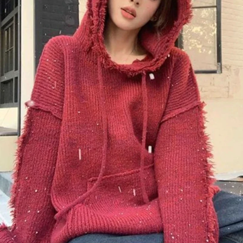 เสื้อฮู้ดหนาสีแดงเย็นสไตล์เกาห - Winter Clothing Essentials For Women บทวิจารณ์และราคา