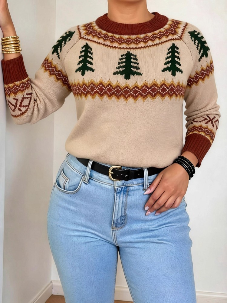 เสื้อสเวตเตอร์ถักแขนยาวลำลองสำ - Winter Clothing For Plus Size Women บทวิจารณ์และราคา