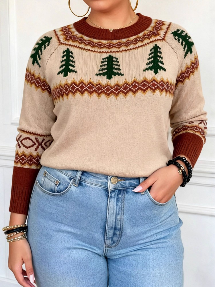 เสื้อสเวตเตอร์ถักแขนยาวลำลองสำ - Winter Clothing For Plus Size Women บทวิจารณ์และราคา