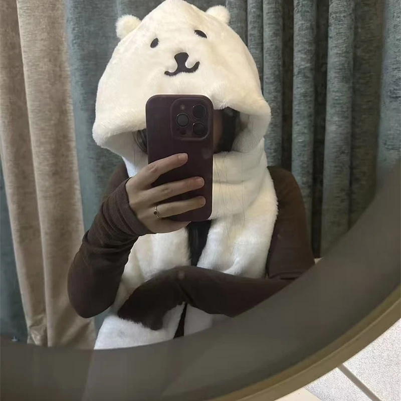 หมวกคลุมศีรษะแบบหนานุ่ม 3 in 1 - Winter Clothing For Kids บทวิจารณ์และราคา