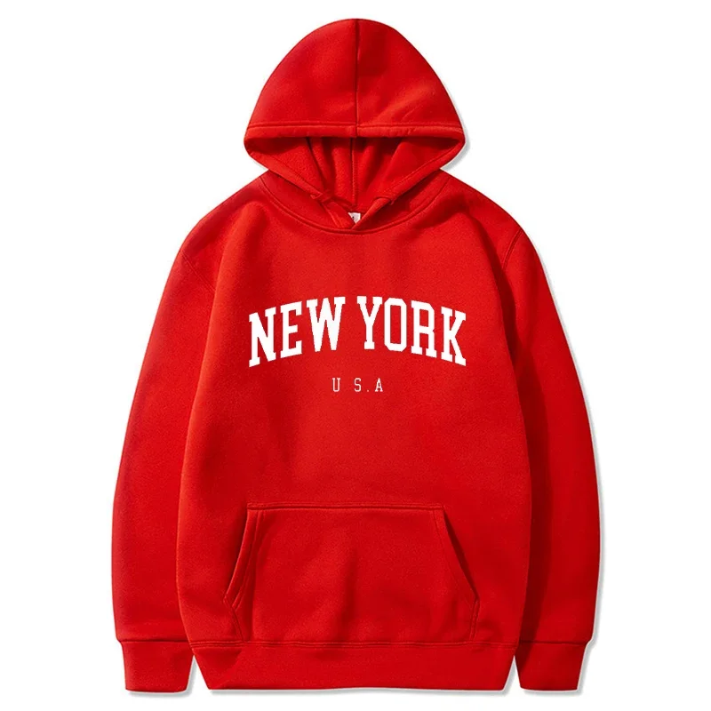 เสื้อฮู้ดดี้ New York Print สำ - Winter Clothing New York บทวิจารณ์และราคา