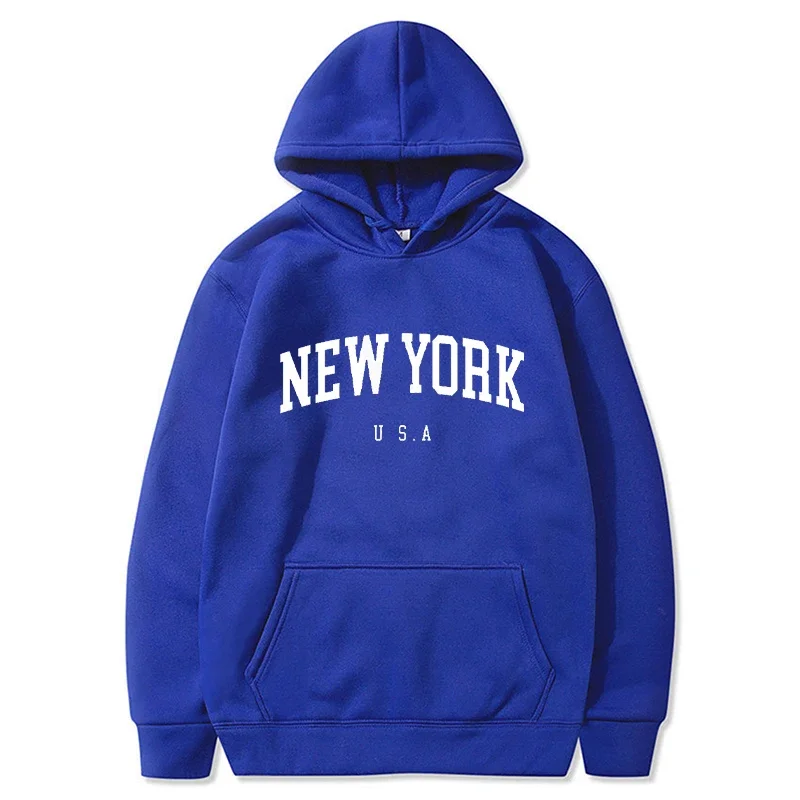 เสื้อฮู้ดดี้ New York Print สำ - Winter Clothing New York บทวิจารณ์และราคา