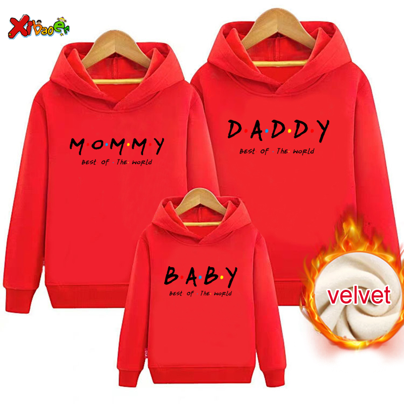 ชุดครอบครัวการจับคู่ Hoodie ฤด - Winter Clothing For Kids บทวิจารณ์และราคา