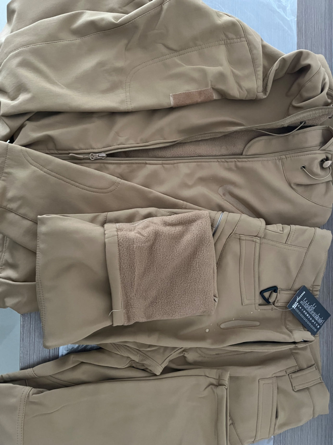 ผู้ชายทหารยุทธวิธีฤดูหนาวฤดูใบ - Windproof Jacket Softshell บทวิจารณ์และราคา
