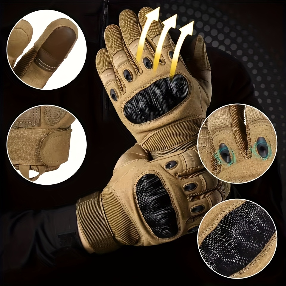 ถุงมือยุทธวิธีแบบเต็มนิ้วสำหรั - Knit Glove Touch Screen บทวิจารณ์และราคา