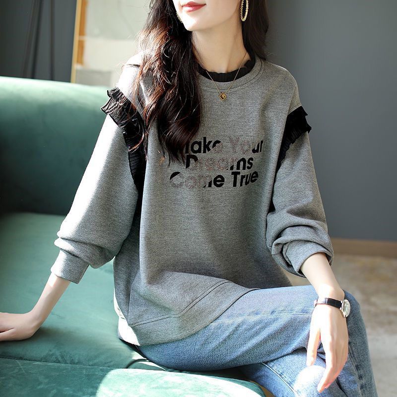 เสื้อสเวตเชิ้ตผู้หญิงสีเทาแบบห - Winter Clothing Essentials For Women บทวิจารณ์และราคา