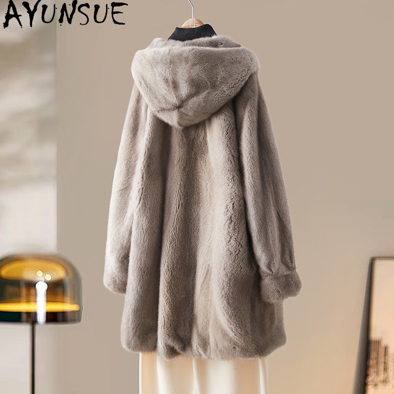 AYUSNUE เสื้อโค้ทขนมิงค์ธรรมชา - Winter Clothing Label บทวิจารณ์และราคา