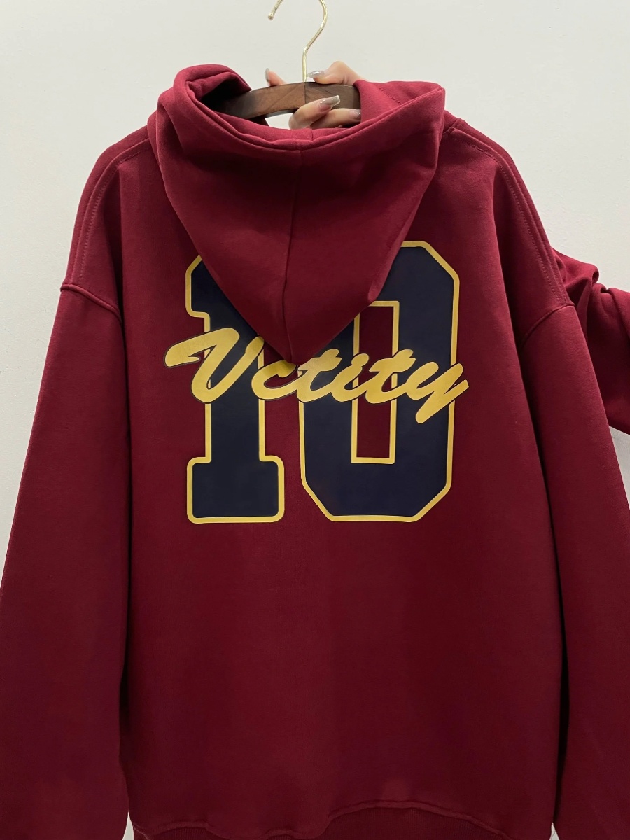 เสื้อฮู้ดสไตล์อเมริกันเรโทร แบ - Winter Clothing Label บทวิจารณ์และราคา