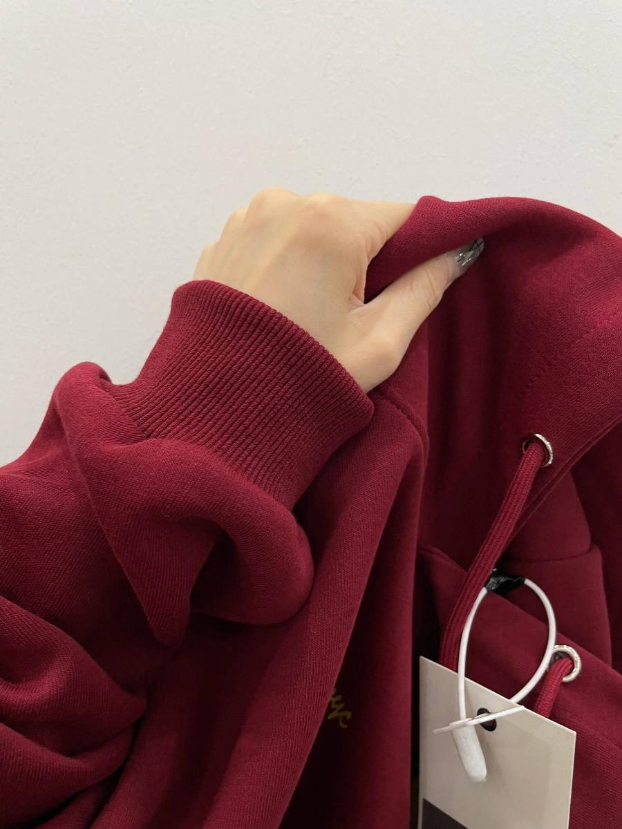 เสื้อฮู้ดสไตล์อเมริกันเรโทร แบ - Winter Clothing Label บทวิจารณ์และราคา