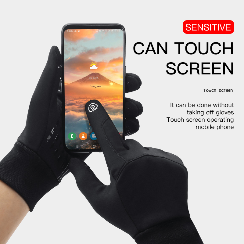 ถุงมือกันลมกันลมกันหนาวสำหรับก - Knit Glove Touch Screen บทวิจารณ์และราคา