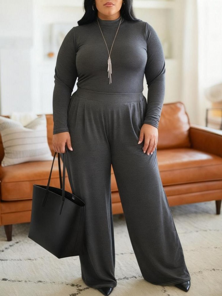 ชุดเซ็ตสองชิ้นสำหรับผู้หญิง คอ - Winter Clothing For Plus Size Women บทวิจารณ์และราคา