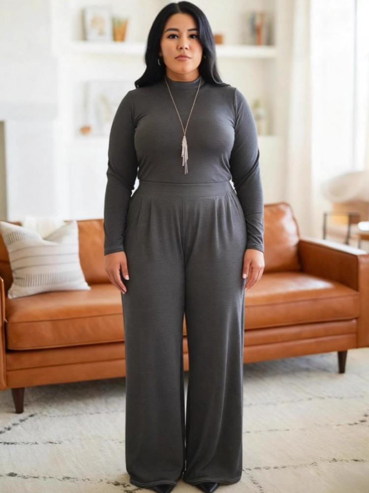 ชุดเซ็ตสองชิ้นสำหรับผู้หญิง คอ - Winter Clothing For Plus Size Women บทวิจารณ์และราคา