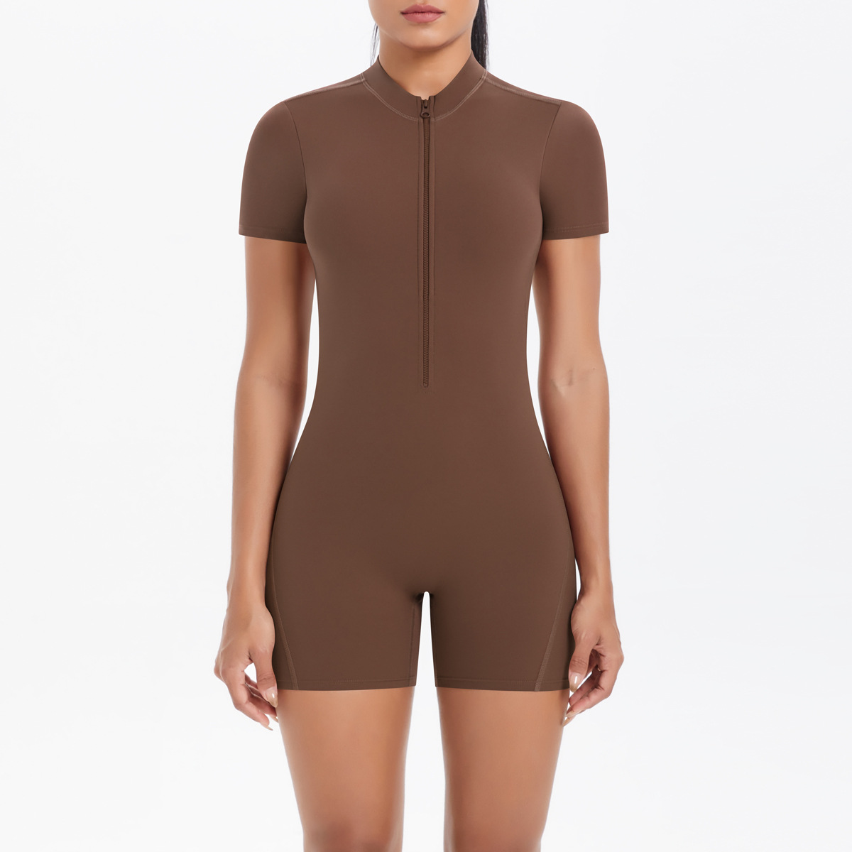 ชุดจั๊มสูทออกกำลังกายแขนสั้นแบ - Winter Clothing Logos บทวิจารณ์และราคา