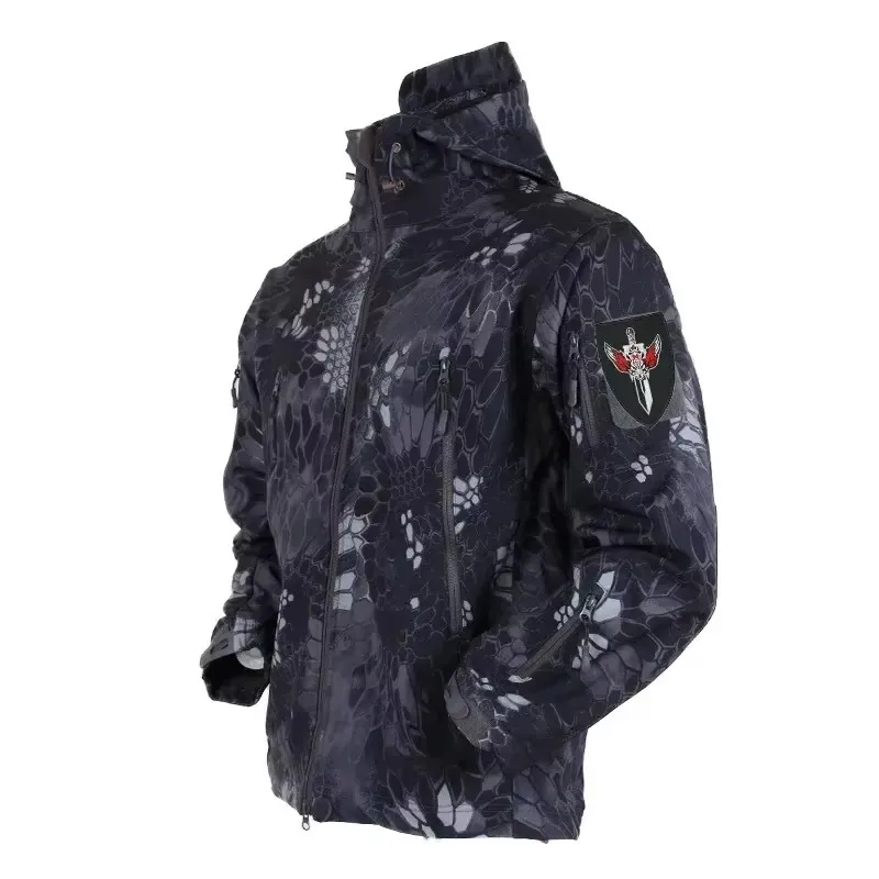 5XL 6XL CP Camouflage Soft She - Windproof Jacket Softshell บทวิจารณ์และราคา