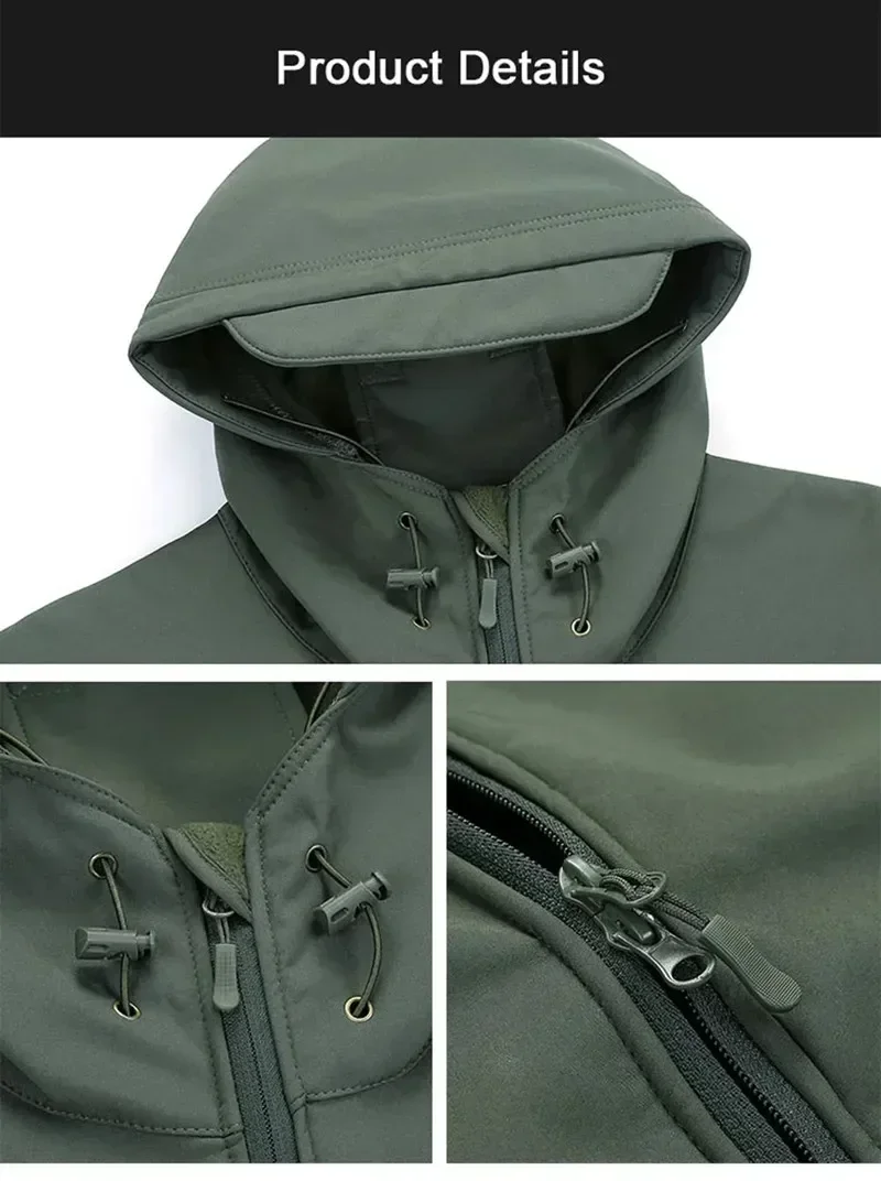 5XL 6XL CP Camouflage Soft She - Windproof Jacket Softshell บทวิจารณ์และราคา