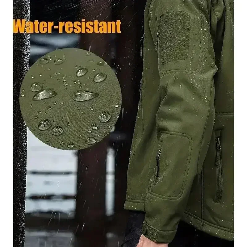5XL 6XL CP Camouflage Soft She - Windproof Jacket Softshell บทวิจารณ์และราคา